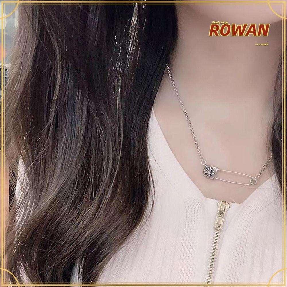 Rowans สร้อยคอโซ่ไทเทเนียม จี้ไม้กางเขน 65 ซม. สไตล์พังก์