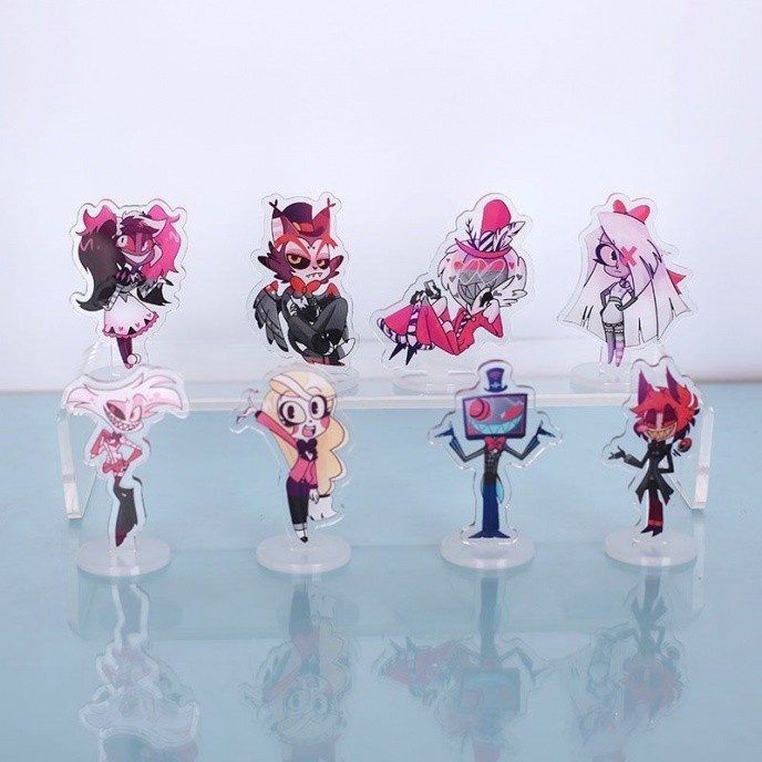【ขายดี】ป้ายอะคริลิค ลายอนิเมะ Hazbin Hotel Lucifer Alastor Charlie Morningstar สําหรับเพื่อนร่วมชั้น