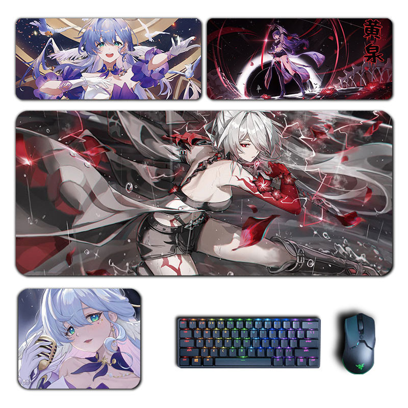 Acheron Robin แผ่นรองเมาส์ ขนาดใหญ่ ลายอนิเมะ Honkai Star Rail XXL อุปกรณ์เสริม สําหรับเล่นเกมคอมพิวเตอร์