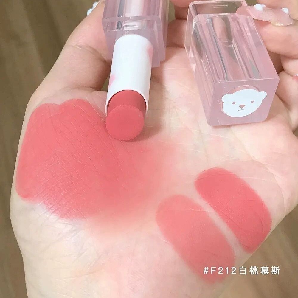 ลิปสติก เนื้อแมตต์กํามะหยี่ กันน้ํา ติดทนนาน สีนู้ด สําหรับแต่งหน้า
