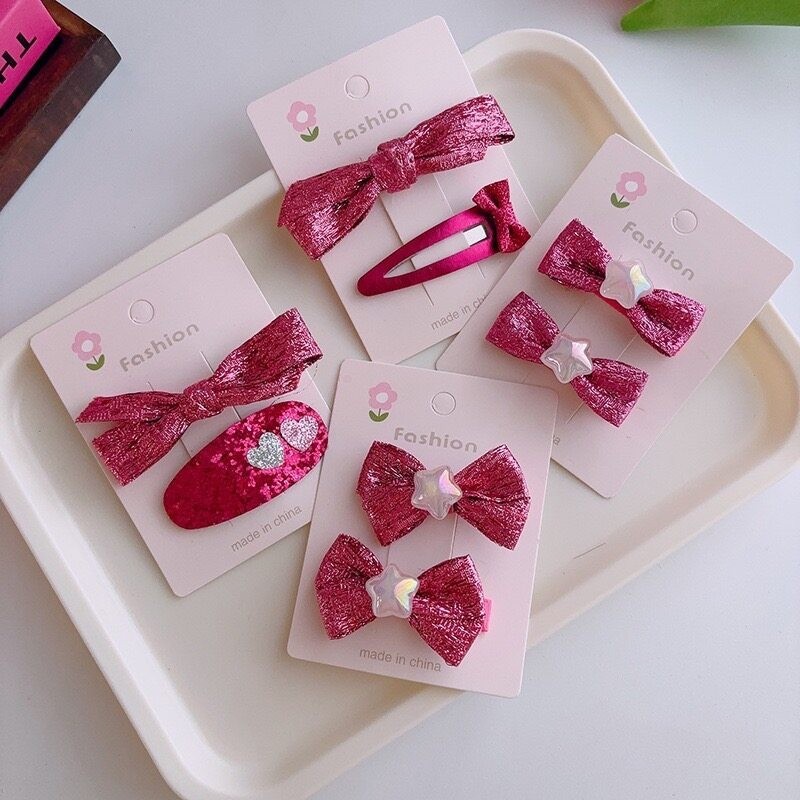 PRETTY BABY พร้อมส่ง กิ๊บติดผม กิ๊บลายโบว์ สไตล์เกาหลีสำหรับเด็ก (1167)