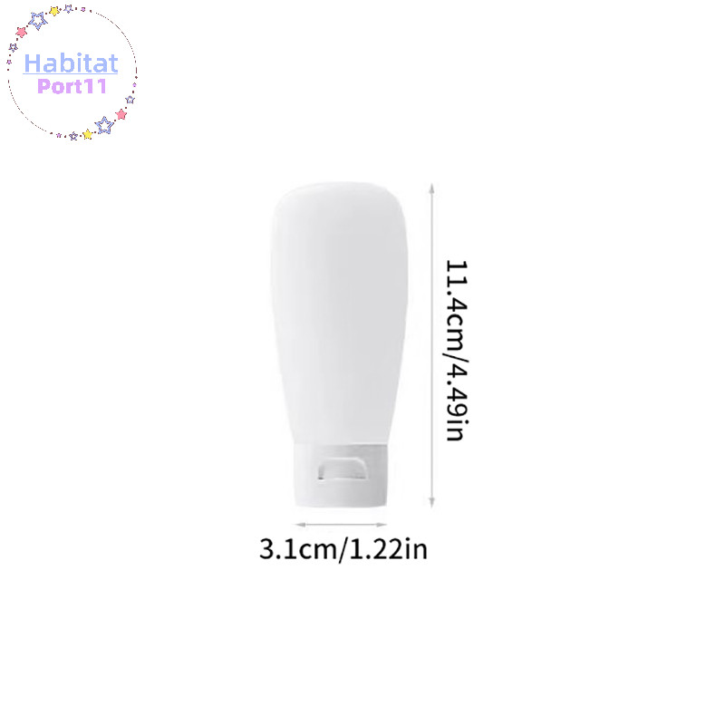 Habitatport 3 ชิ้น/เซ็ต Travel ขวดรีฟิลชุดแบบพกพา Essence แชมพู Body Wash ขวดคอนเทนเนอร์แบบพกพาบนเครื่องบินขนาดกะทัดรัด th