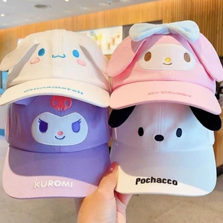【SY1】 Sanrio Kuromi HelloKitty Cinnamon หมวกเบสบอล ป้องกันแสงแดด ลายการ์ตูนน่ารัก สําหรับเด็ก