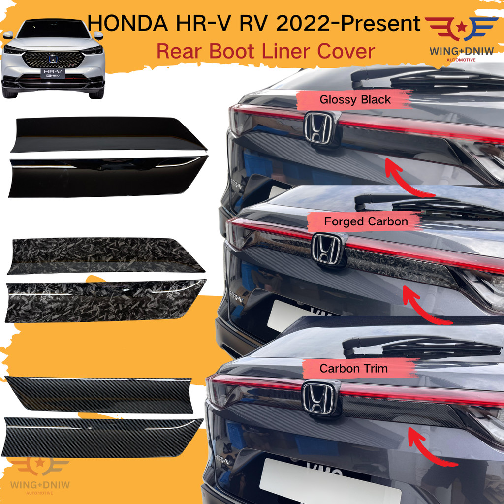 Honda HR-V HRV RV 2022-ปัจจุบันด้านหลัง Trunk Liner ฝาครอบด้านหลัง Boot Liner Gurnish สําหรับรถอุปกร