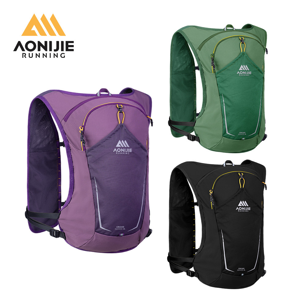 AONIJIE C9125 Trail Running Vest ความจุ 8L น้ำหนักเบาทองต่อการวิ่งเทรล เดินป่า และขี่จักรยาน