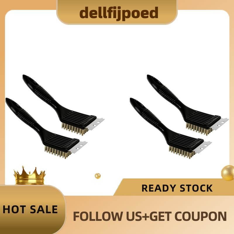dellfijpoed Bbq Grill Brush Grill Cleaner แปรงย่างบาร์บีคิวและ Scraper Non Scratch ทําความสะอาดที่ดี