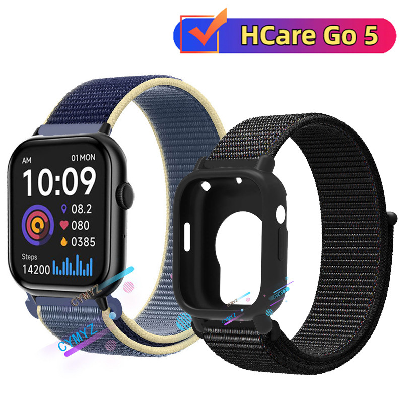 เคส HCare Go 5 ตัวป้องกันหน้าจอ HCare Go 5 สาย สายไนลอนสําหรับสาย HCare Go5 สายรัดข้อมือกีฬา