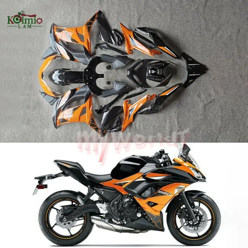 ชุดแฟริ่งมอเตอร์ไซค์ AutoPpart Fit สำหรับ 2017 - 2019 Kawasaki NINJA 650 ER-6F EX650 ชุดตัวถัง Ninja