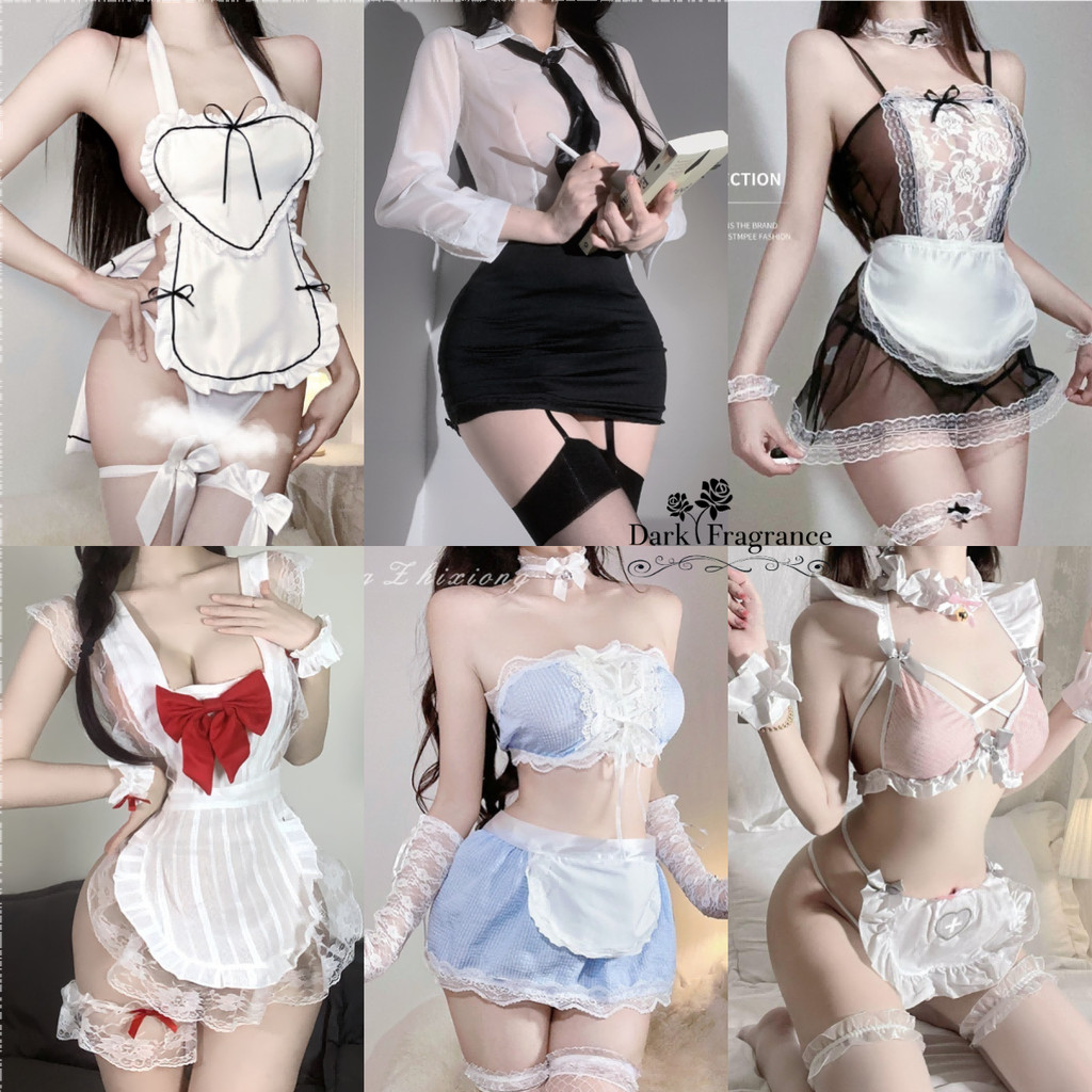 【DarkFangrance】พร้อมส่ง คอลเลคชั่นชุดคอสเพลย์ ชุดแม่บ้านเซ็กซี่  หลากหลายสไตล์ให้เลือก ราคาถูก สวมใส่สบาย.