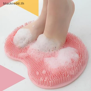 Bred Rub Back Brush ห้องน้ําลื่นล้างแผ่นเท้านวดเสื่ออาบน้ําพร้อม Sucker Bath นวดเท้า Exfoliating Brush Pad.