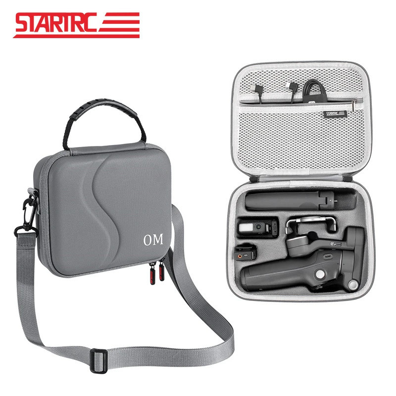 Startrc กระเป๋าถือสําหรับ DJI OM 7/7PRO Storage Case PU Travel กระเป๋าสะพายแบบพกพา Handag สําหรับ DJI Osmo Mobile 7 Pro อุปกรณ์เสริม