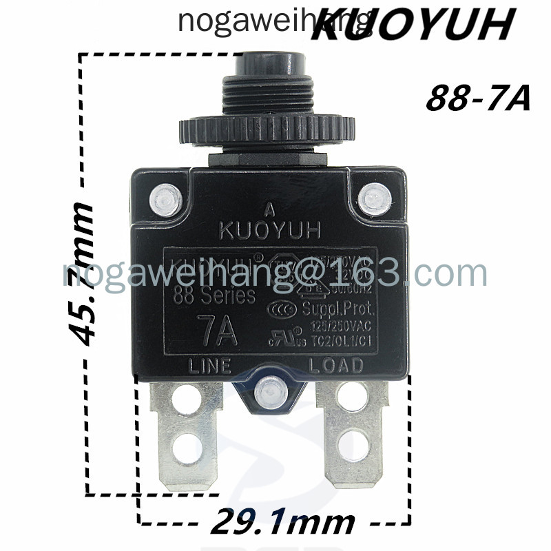 Taiwan KUOYUH ฟิวส์ป้องกันกระแสเกิน 88 ซีรีส์เต็ม 88-7a3a5a6a9a10a13a15a