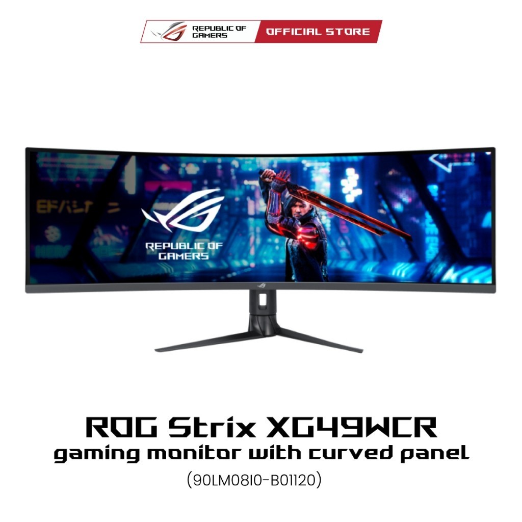 ASUS ROG Strix XG49WCR (90LM08I0-B01120), Curved Gaming Monitor, 49inch 2K (5120x1440),165HZ(OC), SM