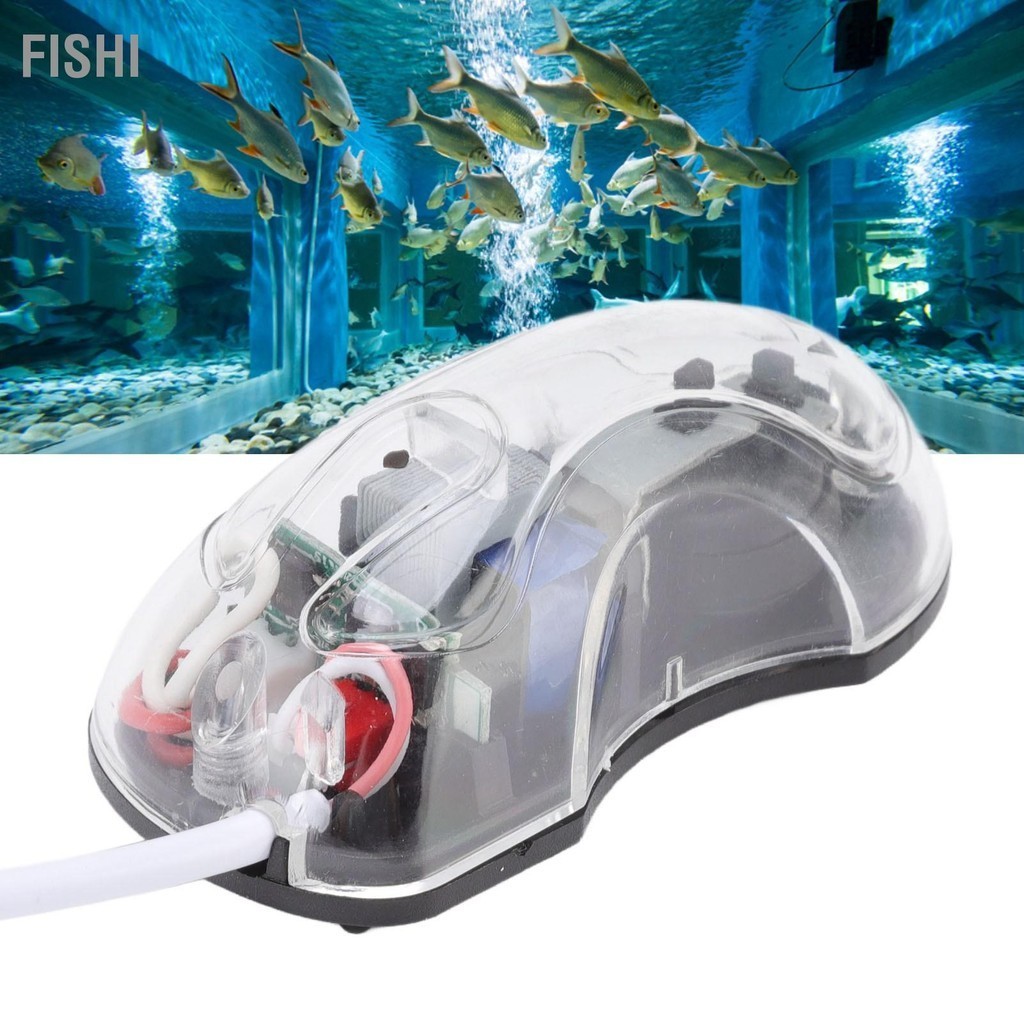 Fishi ถังปลา USB Air Pump DC 5V 0.8W Ultra Quiet แบบพกพา Mini ออกซิเจนปั๊มดูดถ้วยสำหรับถังปลา