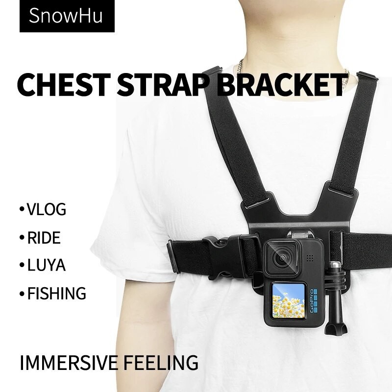 Chest Strap mount belt for Gopro hero 11 10 9 8 7 Insta360 R X2 DJI OSMO Action camera Harness for P