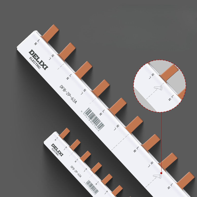 Delixi Air Switch ทองแดงบัสเบรกเกอร์1P 1P n 2P สายเคเบิลแบบเปิด