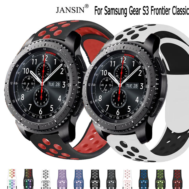 สายนาฬิกาข้อมือซิลิโคน สําหรับ Samsung Gear S3 Frontier Classic Smart Watch