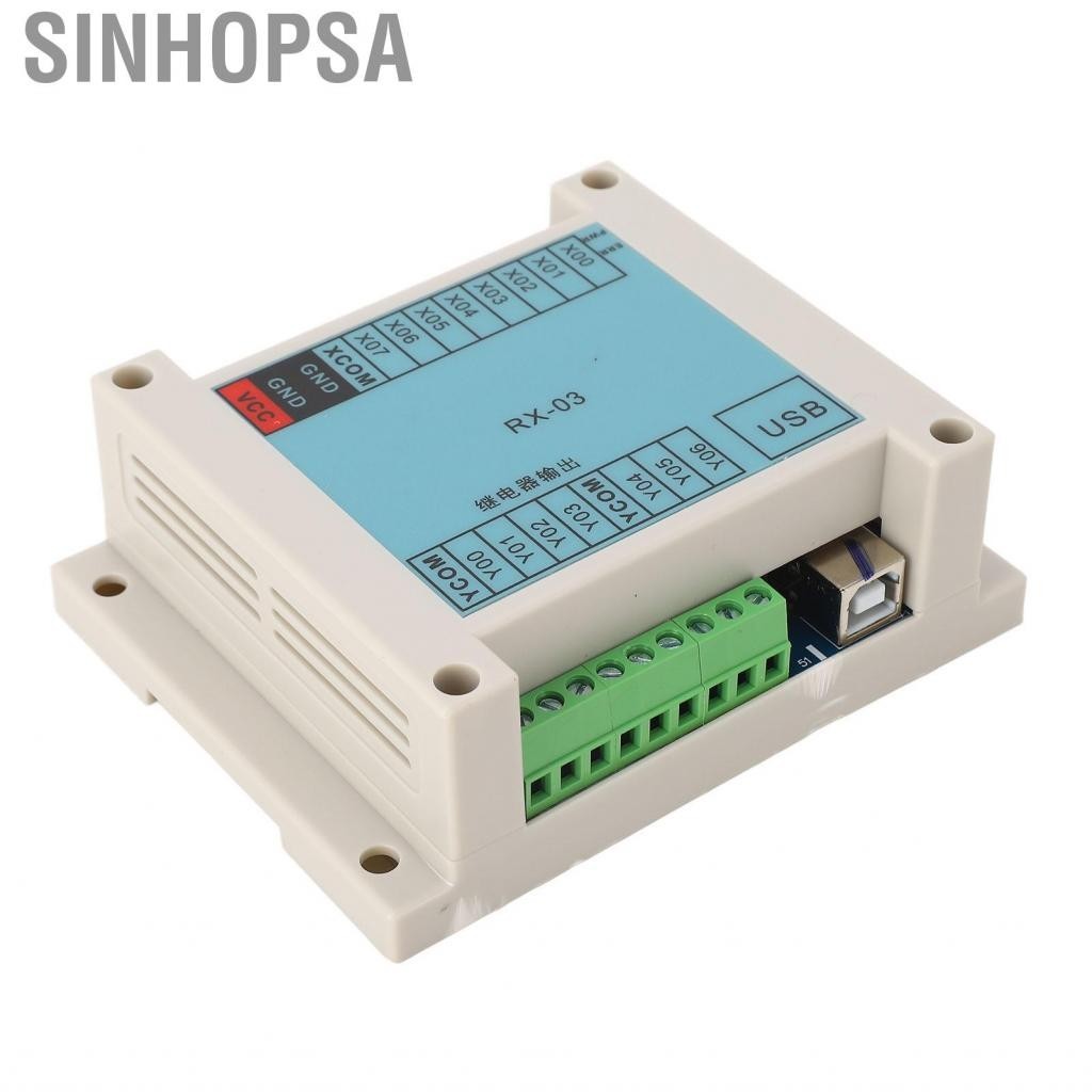 Sinhopsa PLC Programmable Logic Controller 8 Input 7 Output Computer Phone Programming Industrial Control Board 12‑24V