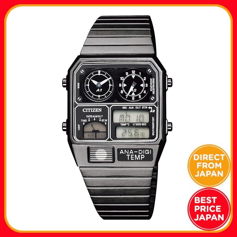 Direct From JAPAN [CITIZEN]CITIZEN ANA-DIGI TEMP Reproduction model wristwatch Black JG2105-93E