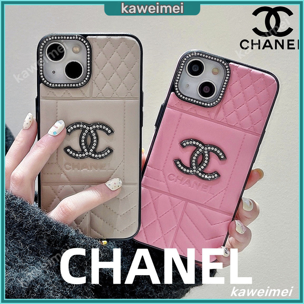เคสโทรศัพท์มือถือหนัง ป้องกันเลนส์ ประดับเพชร สําหรับ IPhone 15 Pro Max 14 13 12 Pro Max