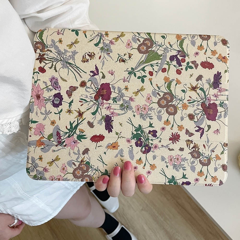 เคสอะคริลิคแข็ง ลาย Morning Glory สําหรับ IPad Air4 IPad 5 6 7 8 9 10 Air3 Air4 Air5 10.9 นิ้ว Pro10.5 IPad10.2 Pro11 2021