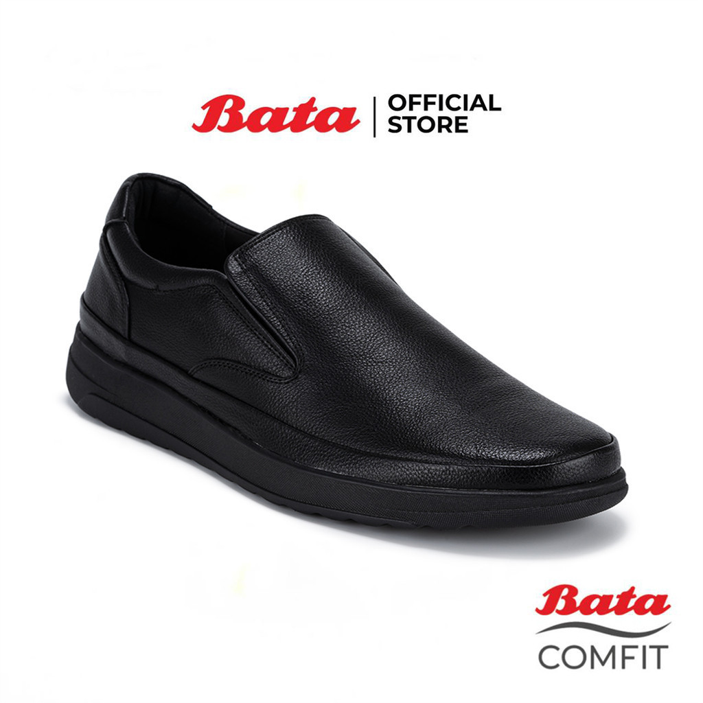 Bata บาจา Comfit รองเท้าคัทชู ทางการ แบบสวม สำหรับผู้ชาย รุ่น MARIO สีดำ 8516259 สีน้ำตาล 8514259