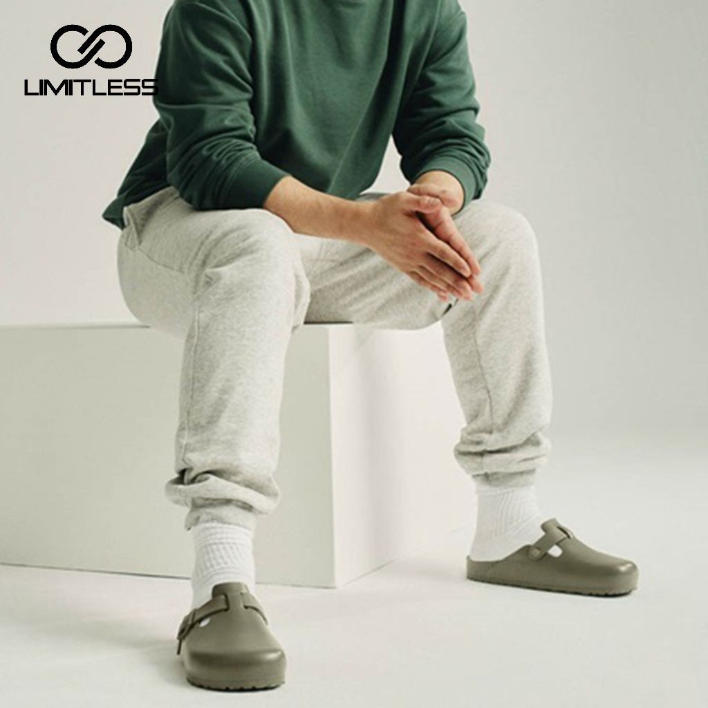 ABITUSSHOP LIMITLESS Boston Mens Slip On Sandals ผู้ชายอินเทรนด์ Slop รองเท้าแตะ Casual Slip On Size 36 - 44