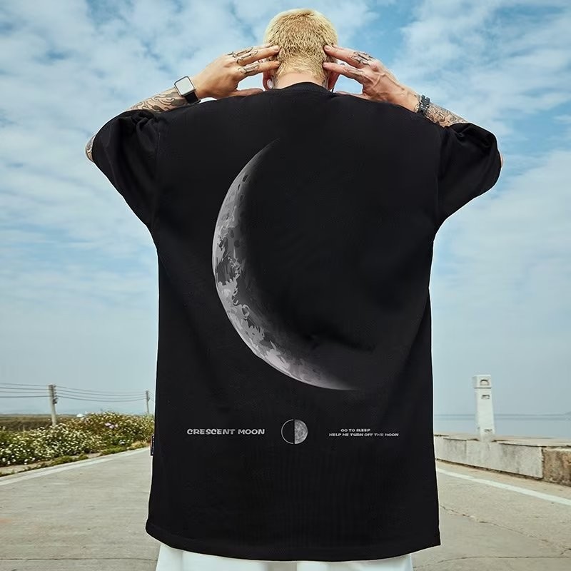 【M-8XL 】เสื้อยืดคอกลม แขนสั้น พิมพ์ลาย ทรงหลวม โอเวอร์ไซซ์ สไตล์เกาหลี แฟชั่นสําหรับผู้ชาย