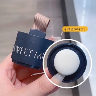 H-02🌟SweetMintผงไฮเดรตติ้งแป้งฝุ่นปิดผมบางหัวเหม่ง หัวเถิก หัวล้าน ซ่อมแซมไรผม ดูเป็นธรรมชาติ ผงปิดเหม่ง กระปุกดำ มี 2สี