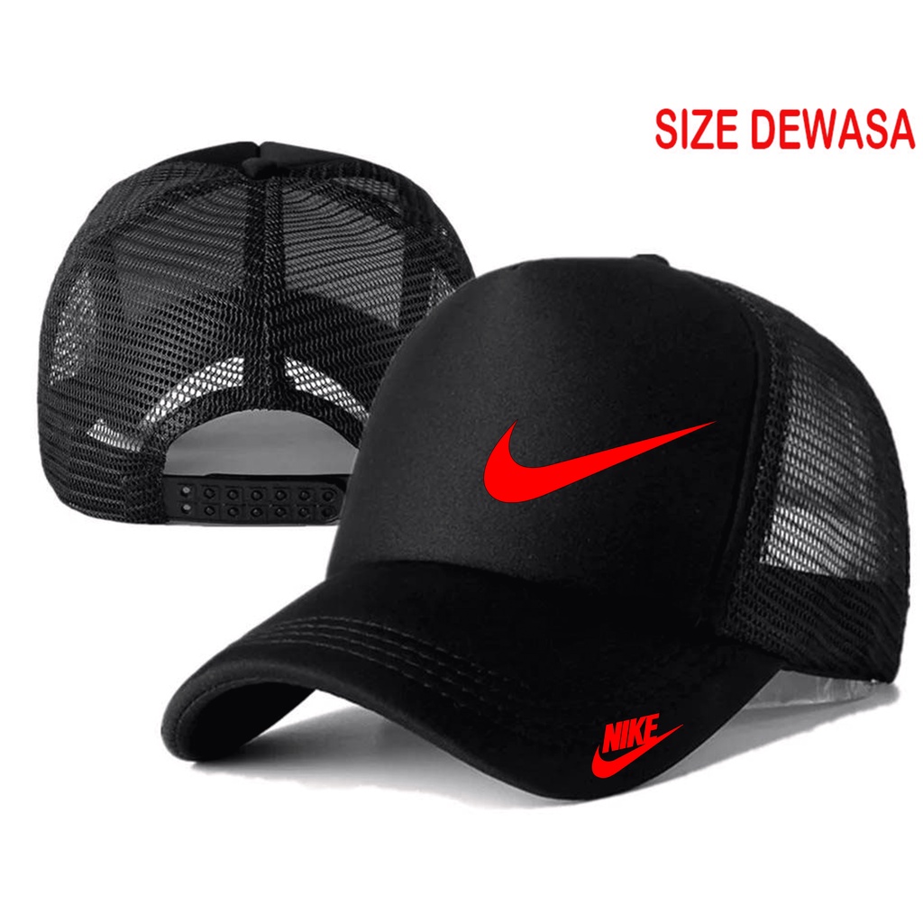 หมวกกีฬา Nike SPONSOR Trucker Hats - Nike SPONSOR SPORT Logo Distro Hats - Premium Football SPONSOR Hats - หมวกผู้ใหญ่ ผู้ชาย - หมวกผู้ชาย ของแท้ - Nike Cool หมวกตาข่าย Distro - Nike original Hats