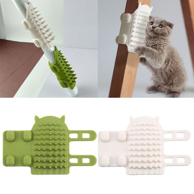 Orangesea Corner Pet Brushes Comb Cat Self Grooming Brush Cat Corner Brush หวีนวด