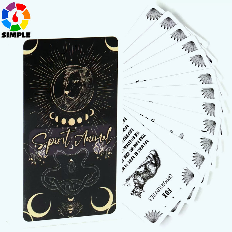 Spirit Animal Oracle Cards - 54 Cards with Meanings On Them for Beginners Oracle