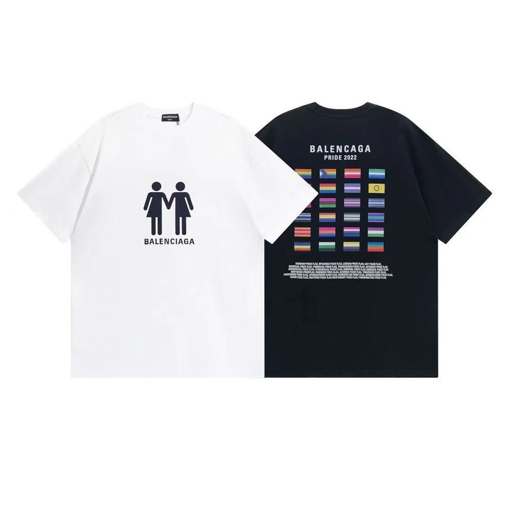 <DMD> [S-5XL]เสื้อยืดแขนสั้น คอปก ผ้าฝ้าย พิมพ์ลายปารีส ทรงหลวม ขนาดใหญ่ สําหรับผู้ชาย และผู้หญิง 78