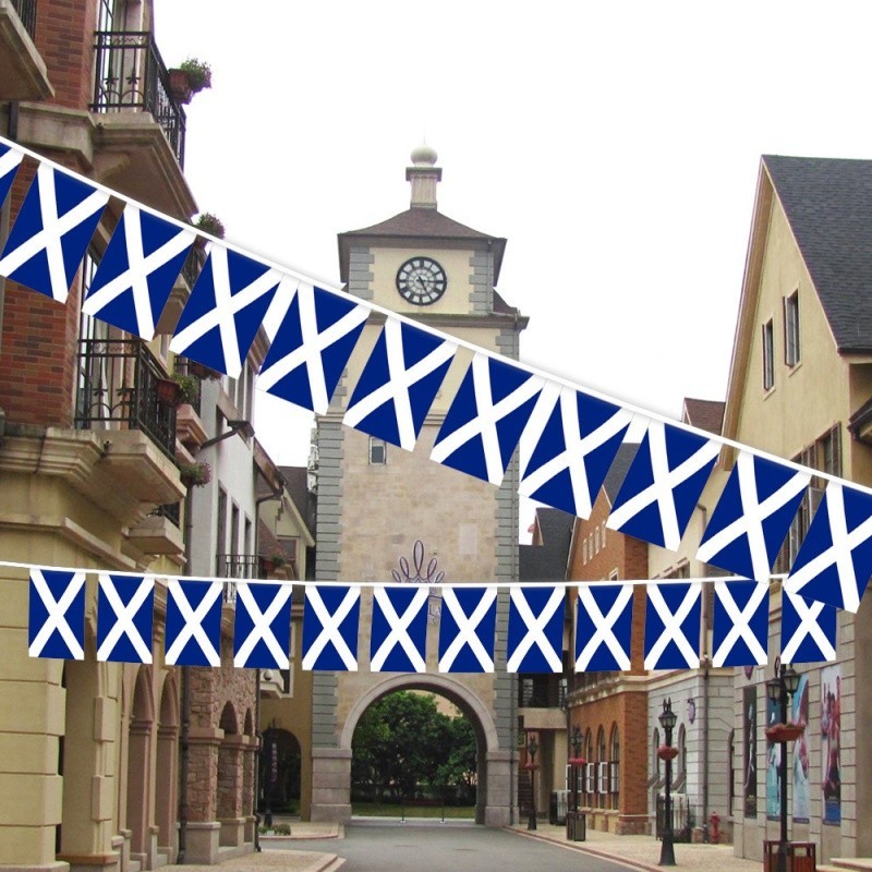 ธงสก๊อตแลนด์ แบนเนอร์ธงชาติสก็อตแลนด์ แขวนธงตอม่อ Scotland Flag Banner