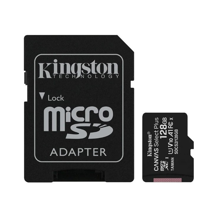 128 GB MICRO SD CARD (ไมโครเอสดีการ์ด) KINGSTON CANVAS SELECT PLUS (SDCS2/128GB)