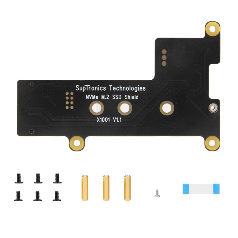 SUN X1001 PCIe M 2 NVMe สําหรับ Pi 5 8GB 4GB 2GB 1GB Fast Data Transfer