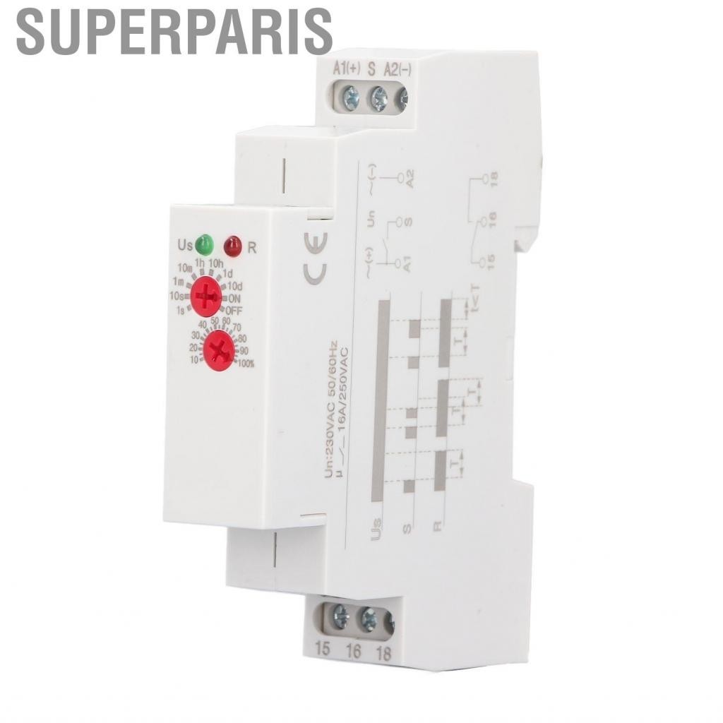 Superparis Electronic Power Off Timer Relay  Compact Flexible Control Delay Switch for Industrial