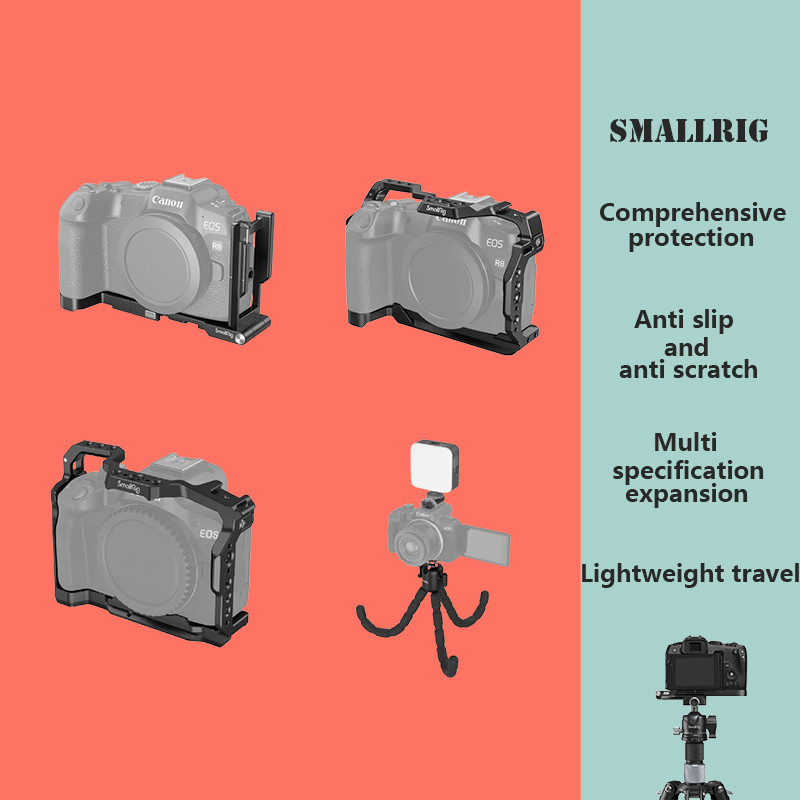 Smallrig ขาตั้งกล้อง รูปตัว L พับได้ อุปกรณ์เสริม สําหรับกล้อง Canon EOS R8 R50 Vlog