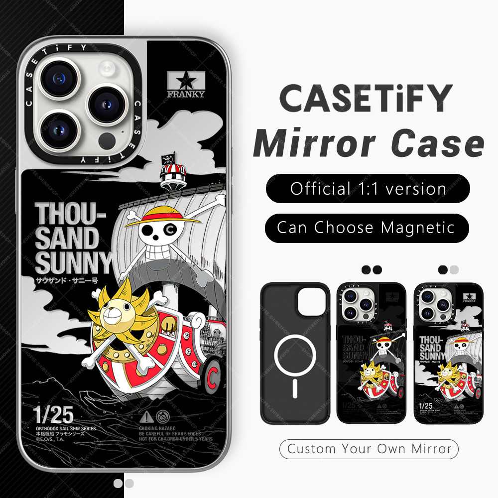 One Anime PIECE Thousand Sunny Ship Case สําหรับ Iphone 15 14 Pro 13 12 Pro Max 11 15 Plus Boy