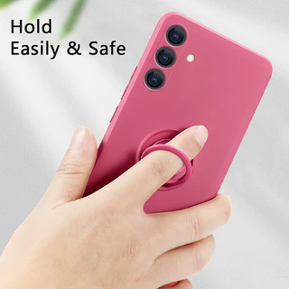 เคส Samsung A17 5G 4G A56 A36 A26 A16 A06 โทรศัพท์มือถือซิลิโคนกันกระแทกพร้อมแหวนแม่เหล็กสําหรับ