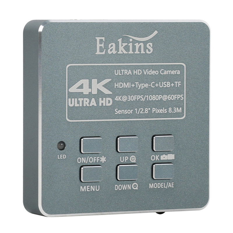 Imx415 8.3MP 4K TF HDMI USB Type-c อิเล็กทรอนิกส์ Eyepiece กล้องวิดีโอสําหรับ PCB การประสานเครื่องประดับกล้องจุลทรรศน์สเตอริโอ Trinocular