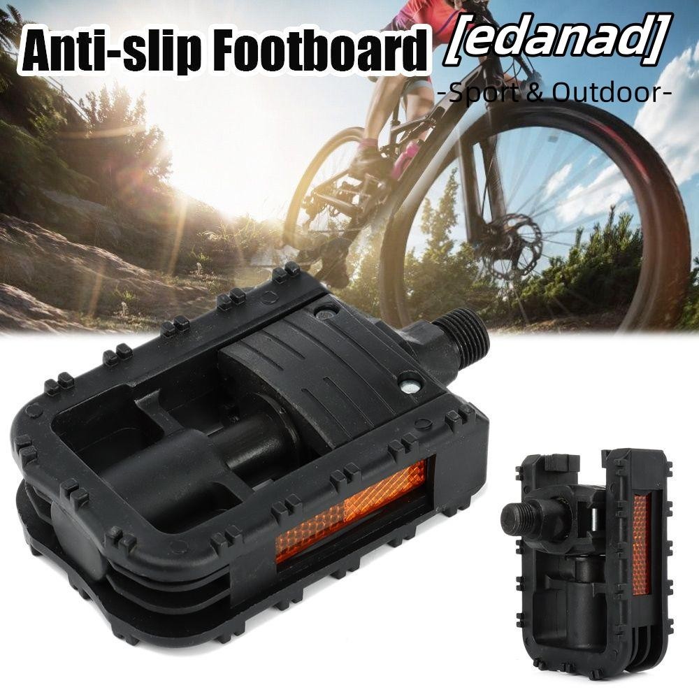 Edanad แป้นเหยียบจักรยาน E-bike พับได้ กันลื่น อะไหล่จักรยาน สกูตเตอร์ 1 คู่