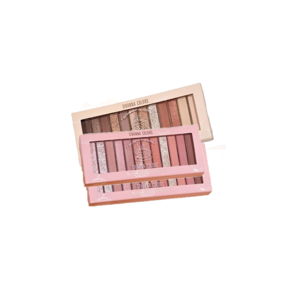 ของแท้·ส่งด่วน·ถูก Sivanna Tea Time Mood Eye Palette Eyeshadow #HF1010 ซิวานน่า อาย พาเลทท์ อายแชโดว์ x 1 ชิ้น dayse