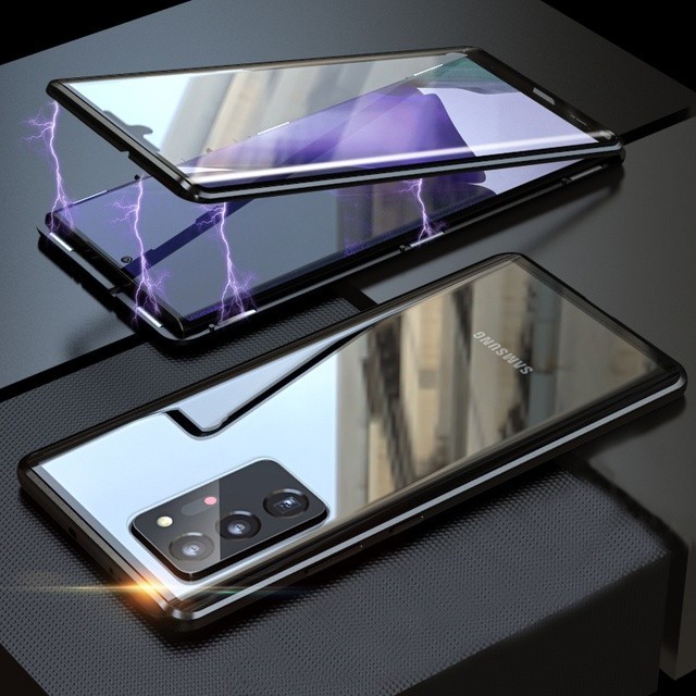 เคสโทรศัพท์มือถือแบบแก้ว สองชั้น กันกระแทก 360 องศา สําหรับ Samsung Galaxy Note 10 Plus 20 Ultra 20Ultra