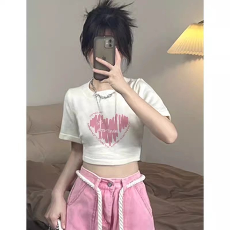 （พร้อมส่งจากกทม มาถึงใน 2วัน）เสื้อครอปแขนสั้น ผ้าคัตคอน นิ่มใส่สบาย #แขนสั้น 100%Cotton T-shirt เสื้อยืดผู้หญิง