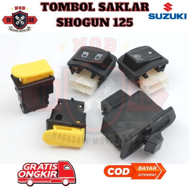 Lt TOMBOL Smash Switch - Suzuki Smash Complete Set Switch Button - sklar Shogun 125 - Arashi Light S