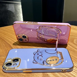 เคสโทรศัพท์ OPPO Reno11F 5G Reno11 5G Reno 11 Pro 5G Reno 8T 8 8Z 5G Reno 7 8 4G Reno7Z 5G เคสโทรศัพท์ เคสโทรศัพท์พร้อมขาตั้งแมวกวัก Gong Xi Fa Cai