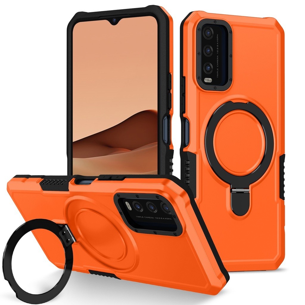 สําหรับVivo Y20 2021 Y20S Y20i Y12S Y12A Y20S Gกันกระแทกวงเล็บแม่เหล็ก2025 สไตล์ใหม่เคสแข็งเลนส์สีดําป้องกันโทรศัพท์สีฟ้าRFVTGBB ราคา ถูกที่สุด ดีลบีเคเค รูปภาพหลัก
