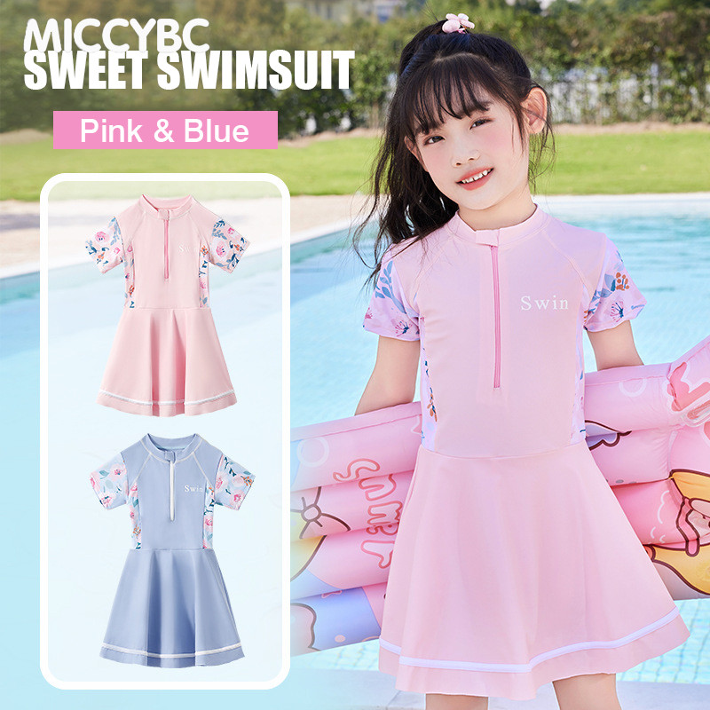 【Bangkok Delivery】3-10 ปี ชุดว่ายน้ํา กระโปรงกางเกงว่ายน้ํา แบบแห้งเร็ว เหมาะกับ