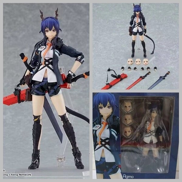 Figma 525# Arknights Chen Face -changeable Action Figure Boxed Model Figure 14.5cm-*---